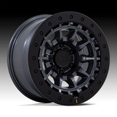 Black Rhino Tusk Matte Gunmetal Custom Wheels 1